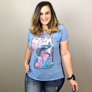 Lucky Brand Peacock Graphic